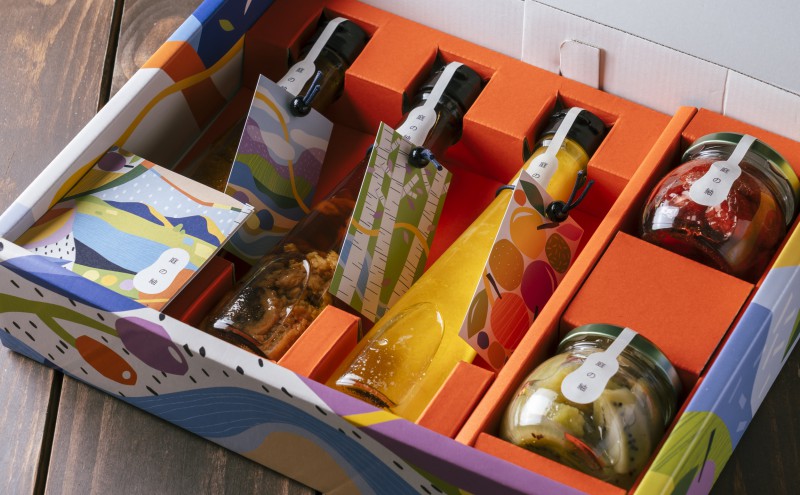 自家製ドレッシングと自家製コンフィチュール