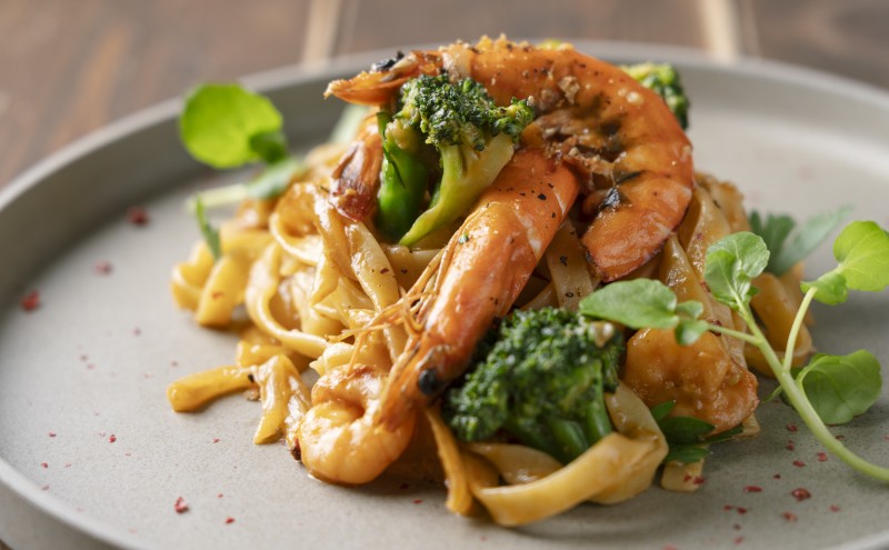 9月のパスタ 海老のアメリケーヌパスタ