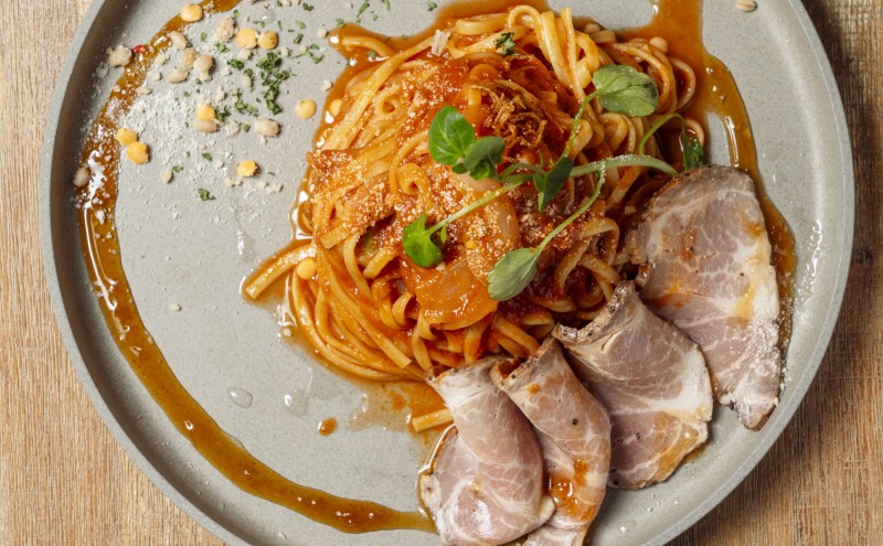 3月のトマトソースパスタ